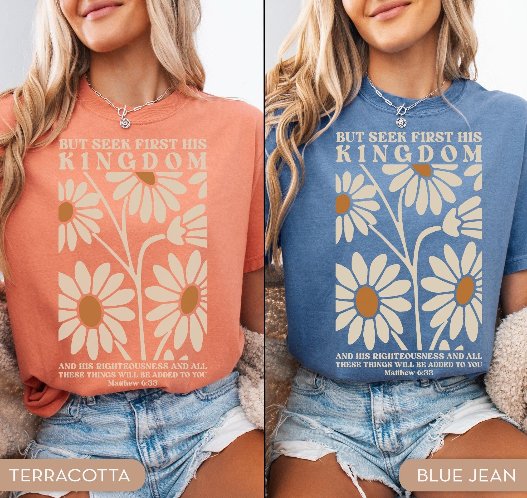 Comfort Colors® Christian Shirt, Christian Gifts, Inspirational Shirt, Religious Shirt, Bible Verse Shirt